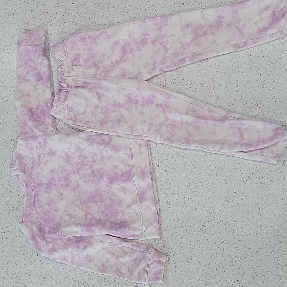 Cat & Jack Toddler Pull Over Sweatshirt & Sweatpant Bottom Purple Set - 5T